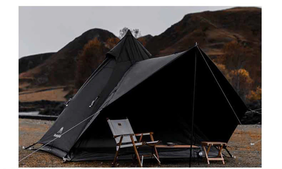 Cheap Goat Tents Luxury Waterproof Polyester Large Tents With Tarp Camping Spire Yurt High Quality Indian Pyramid Black Tent   